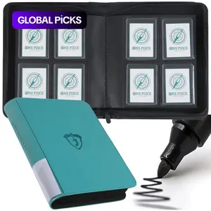 Toploader Binder, Holds 128 Top Loaders, Trading Card Toploaders, 4 Pocket Design for 3"x4" Rigid Card Holders, Ideal for Trading & Sports Cards, Trading Card Organizer, Tcg Storage, Trading Card Storage #GLOBAL PICKS