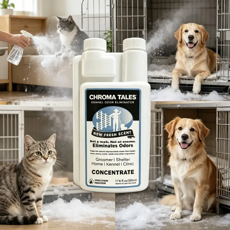 Dog Kennel Cleaner Air Freshener, Odor Eliminator for Dog Houses, Effective Smell Remover, Odor Control, Odor Destroyer, Freshen Up Your Pet Space, Easy to Use, Odor Eliminator Technology, Cleaning
