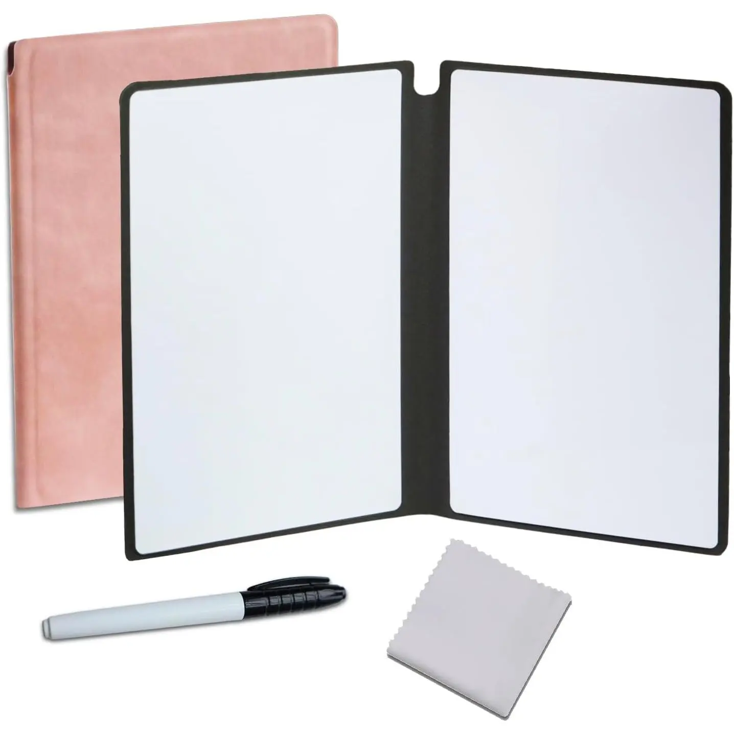 Portable Small Dry Erase Board Whiteboard Notebook Handheld,  White Board Dry Erase Notebook for Desk, At  Office Study Essentials-9.5" x 6.6" ()