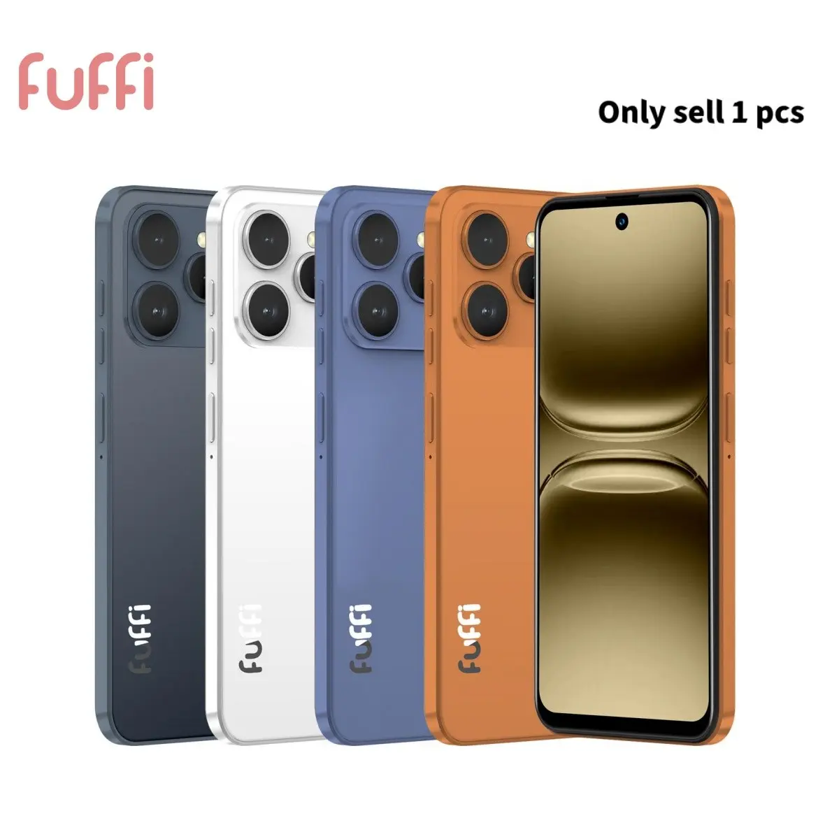 FUFFi-4G network smartphone, Android Mobile Smartphone, 3GB RAM+32GB ROM, expandable memory, 6.56-inch high-definition display screen, dual card dual standby fashion phone, 3100mAh battery, 2MP+2MP camera, Android 12.0, GPS， Quad core processor