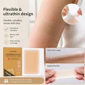 6 Patch Invisible Concealer Patches, Waterproof Sweat-Proof Long-Lasting Coverage, Lightweight Breathable Scar Tattoo Cover-Up