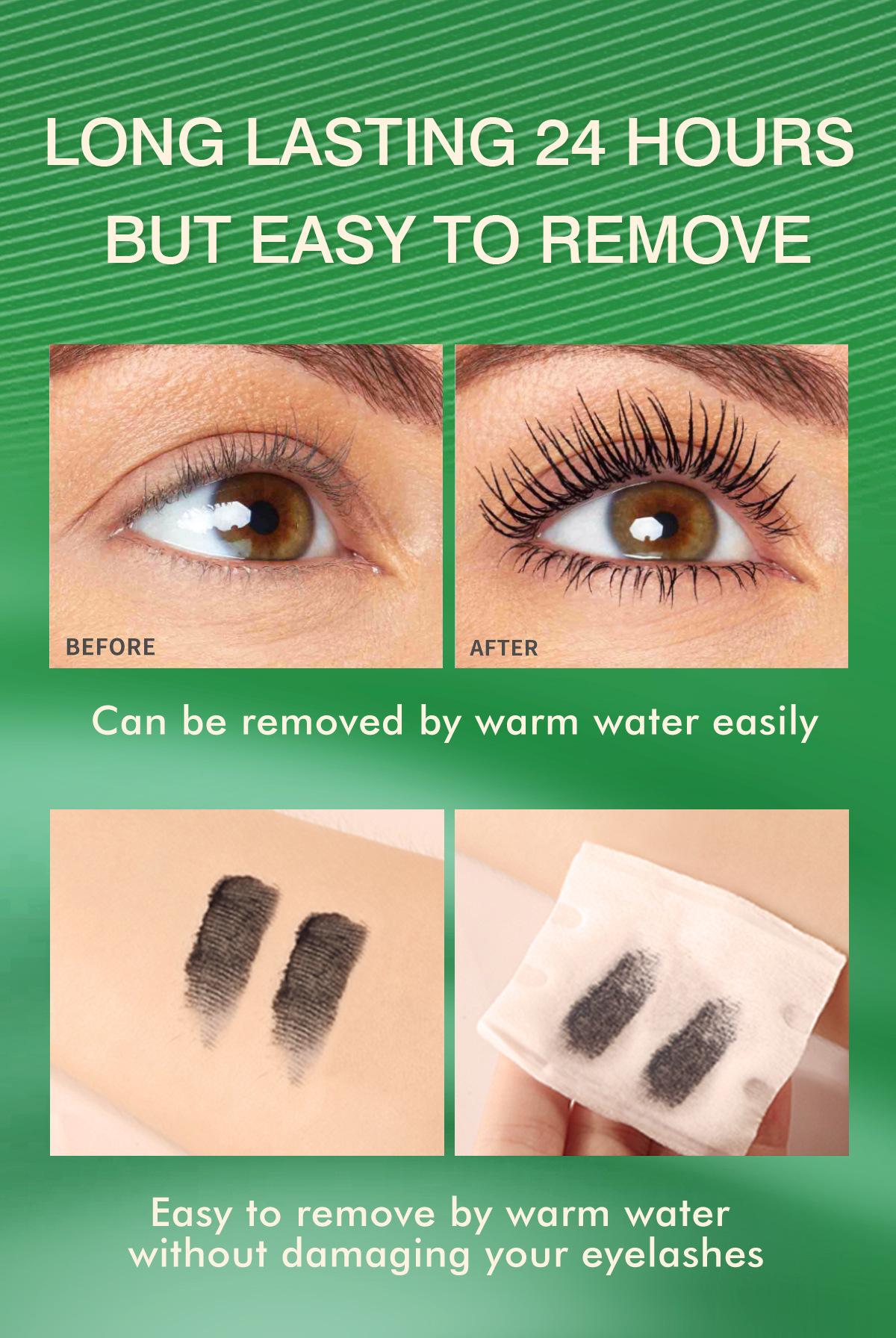 Waterproof and sweatproof mascara, non-smudging, thickening, curling, quick-drying, setting eyelash primer, in stock
