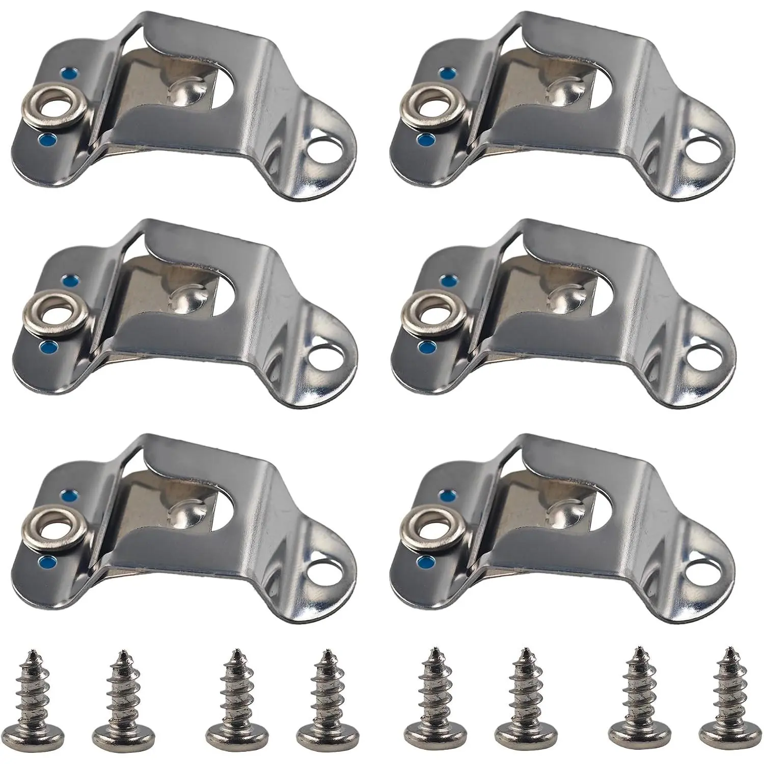 6 count Microphone Holders - Heavy Duty Mic Hanger Clips with Mounting Screws for Handheld CB Radio Microphones, Compatible with GM300 GM3688 GM3188 GM950 SM120 Mobile Radios