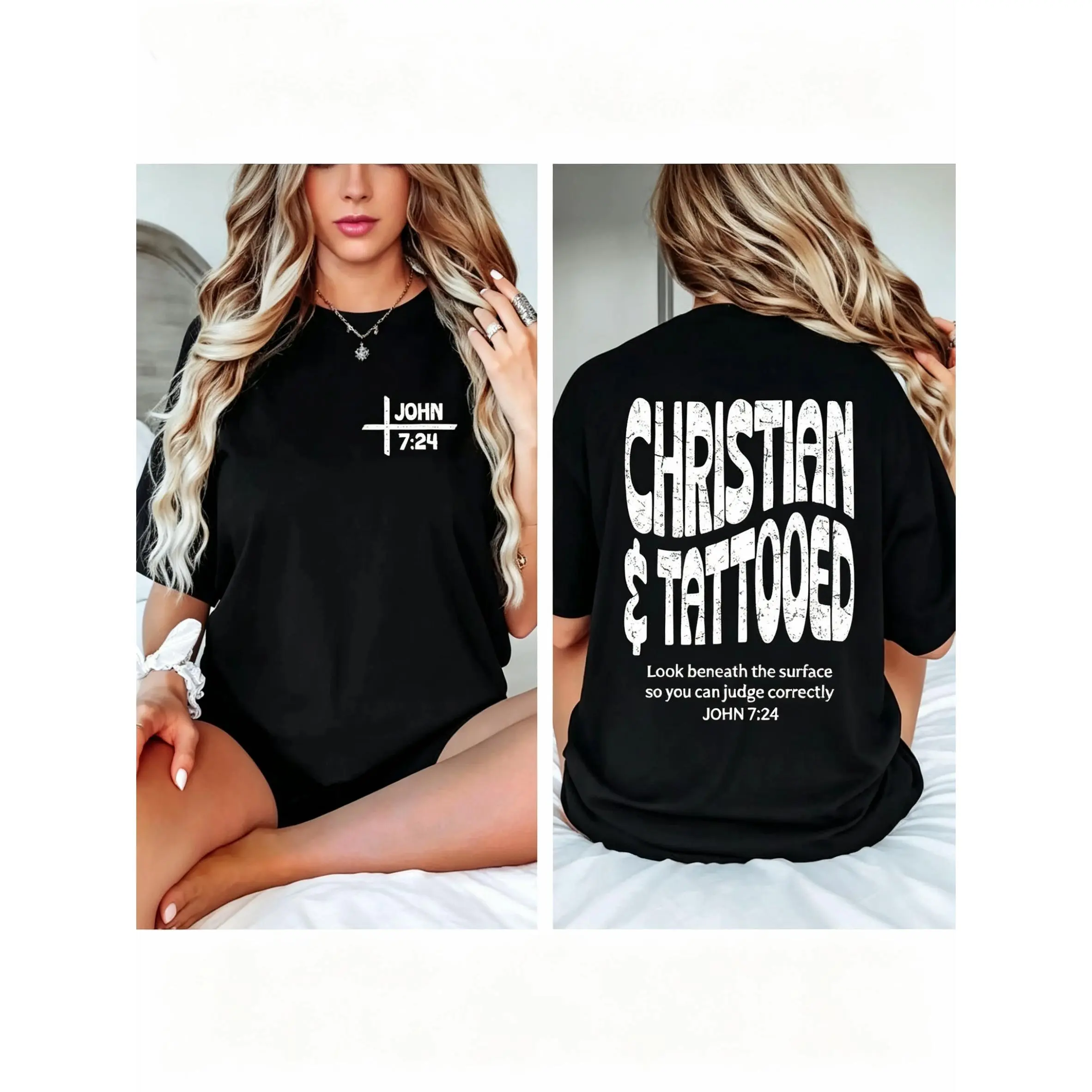 Christian Tattooed Shirt, Religious Tee