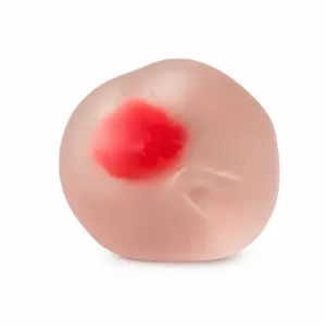 Cute Strawberry Mochi Soft Gel Toy, Stress Relief Squishy Toy, Squishy Sensory Fidgets, 6cm Matte Strawberry Candy, Slow Rebound Squishies Handmade Gift, Unisex