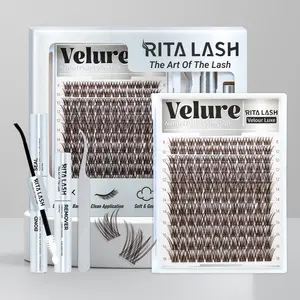 RITALASH 144Pcs Dark Brown Collection Upgrade Eyelashes with Ultra-Dense, Waterproof, Long-Lasting Lashes | Venus Velure | Beginner-Friendly Lashes for a Flawless Look | Trendy & Must-Have Clusters