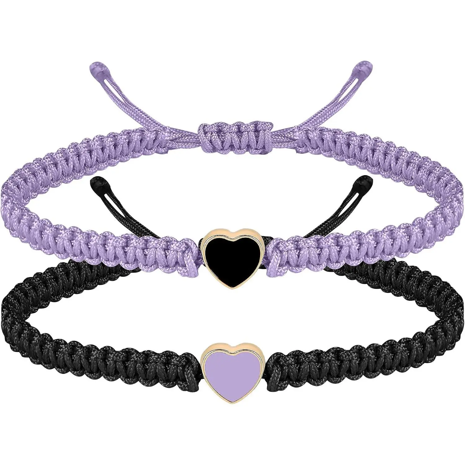 Couple Matching Bf and Gf Bracelets,   Friendship Adjustable Stretch Bracelet for Him and Her