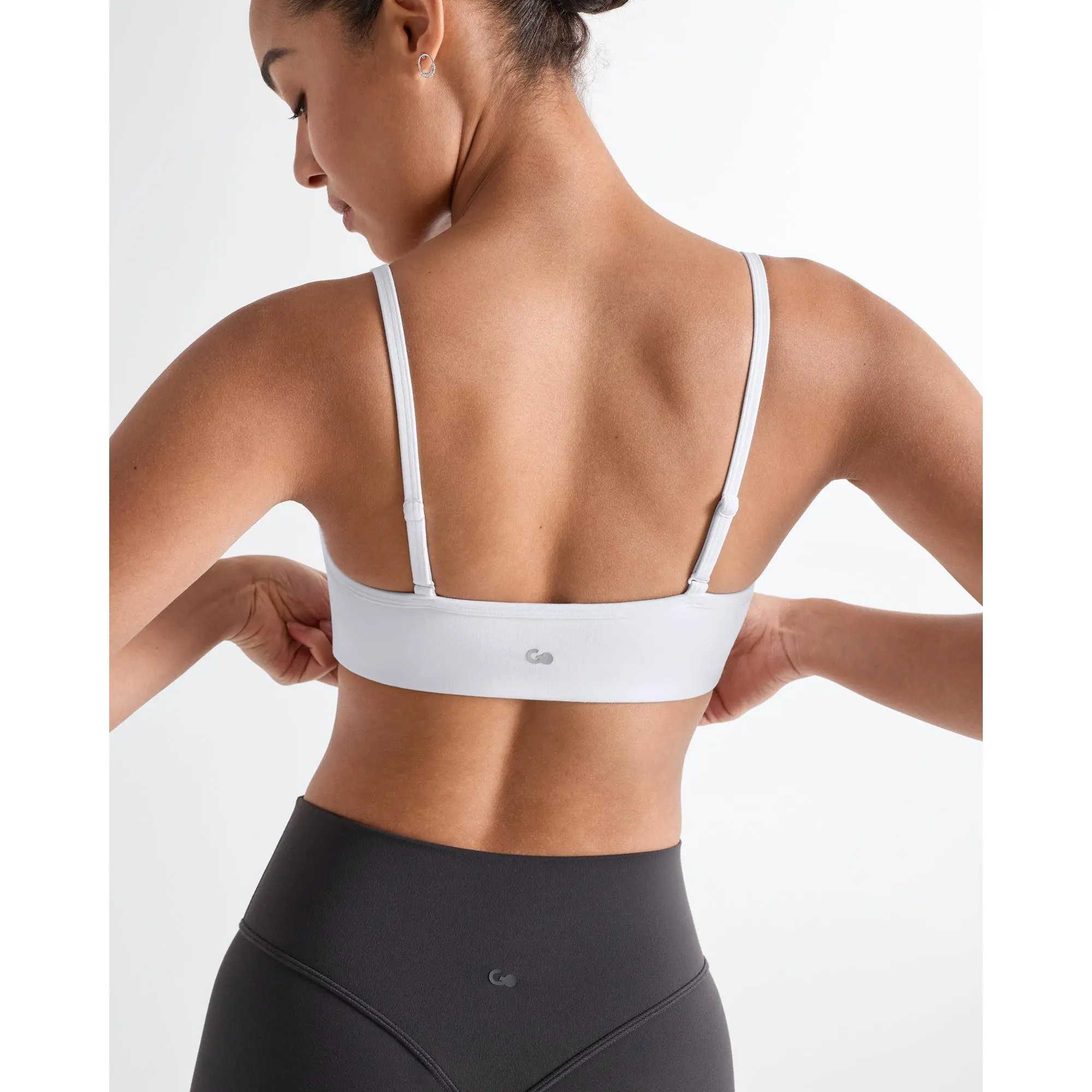 SOLBRACE Square Neck Sports Bra, Adjustable Straps Removable Padded Soft High Stretch Breathable Workout Tank Top for Yoga Daily Wear