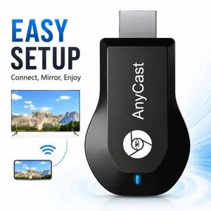WiFi Wireless Display Dongle HDMI Miracast Screen Mirroring Adapter Wirelessly Sync Video and Image Files to TV Monitor Projector for Daily Video Watching Meeting Use