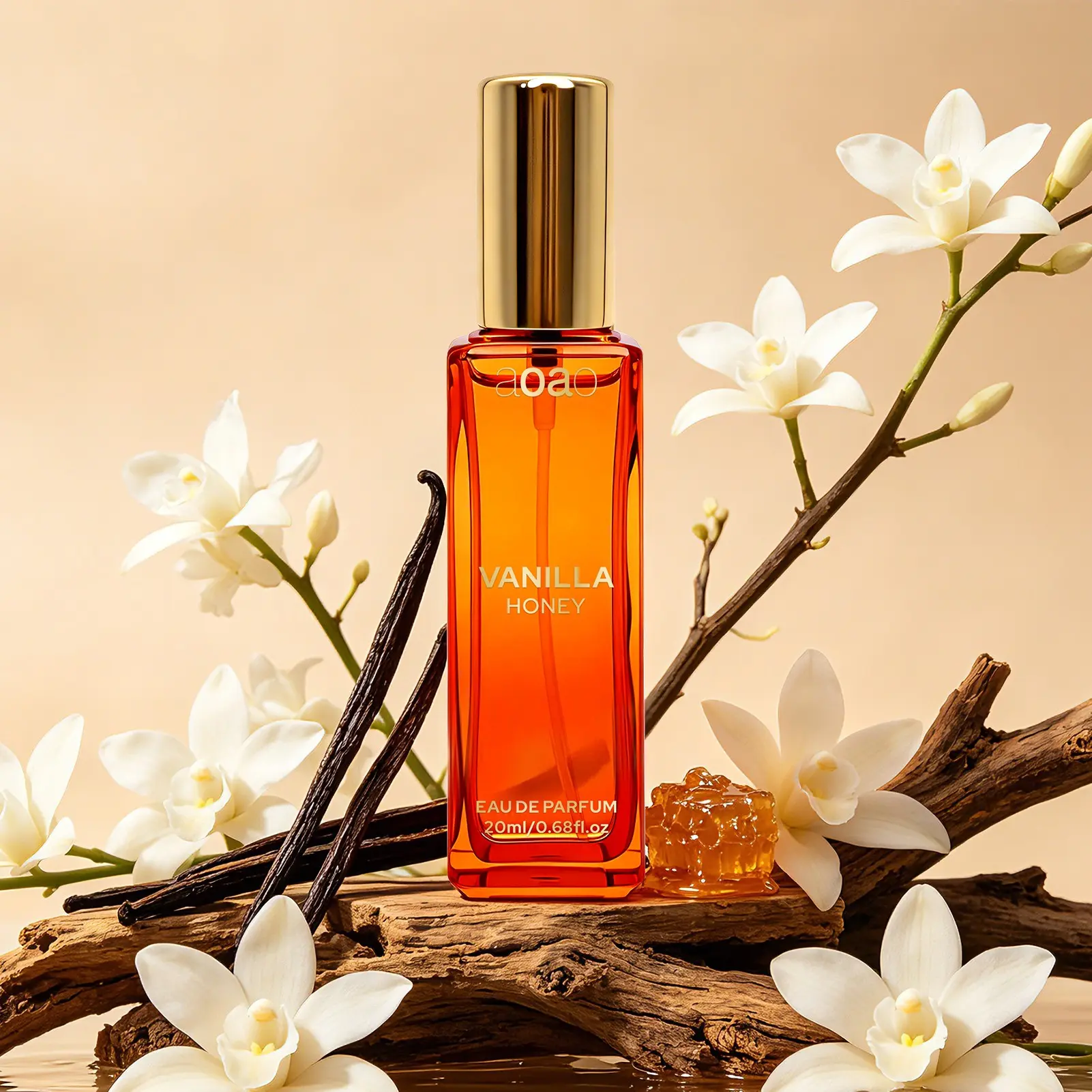 Honey Vanilla Perfume, Long-Lasting Unisex Fragrance, 20 mL Bottle, Ideal for Daily Use