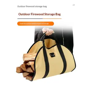 Outdoor Firewood Carry Bag, Portable Durable Lumber Pack, Multi-Functional Wood Storage Bag, 1 Piece, Tk Brand