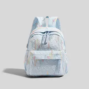 Backpack, High Aesthetic Colorblock School Bag, Unique Women's Commuter Backpack, Dopamine Colorblock Shoulder Bag, Versatile Travel Backpack