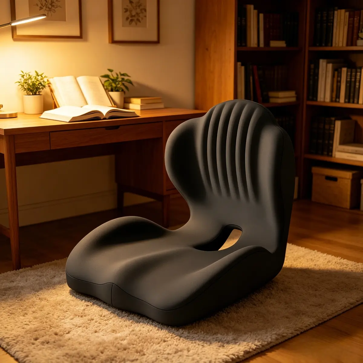 Sponge cushion and supportive backrest support - coccyx and lumbar pillow, suitable for offices, cars, games, wheelchairs - detachable sleeve, medium hardness, improves posture, durable soft material, contour design, easy to clean, breathable fabric