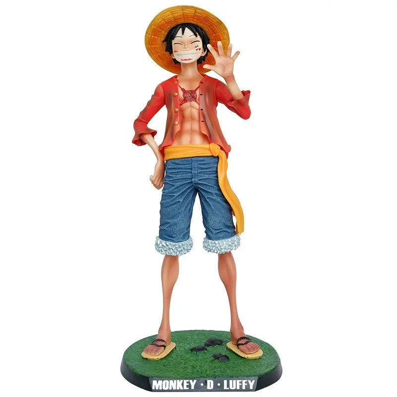 One Piece Luffy Hat Large Model, Wholesale Display Figure, Smiling Luffy Handmade Statue, Bulk Order Available, Collectible Merchandise