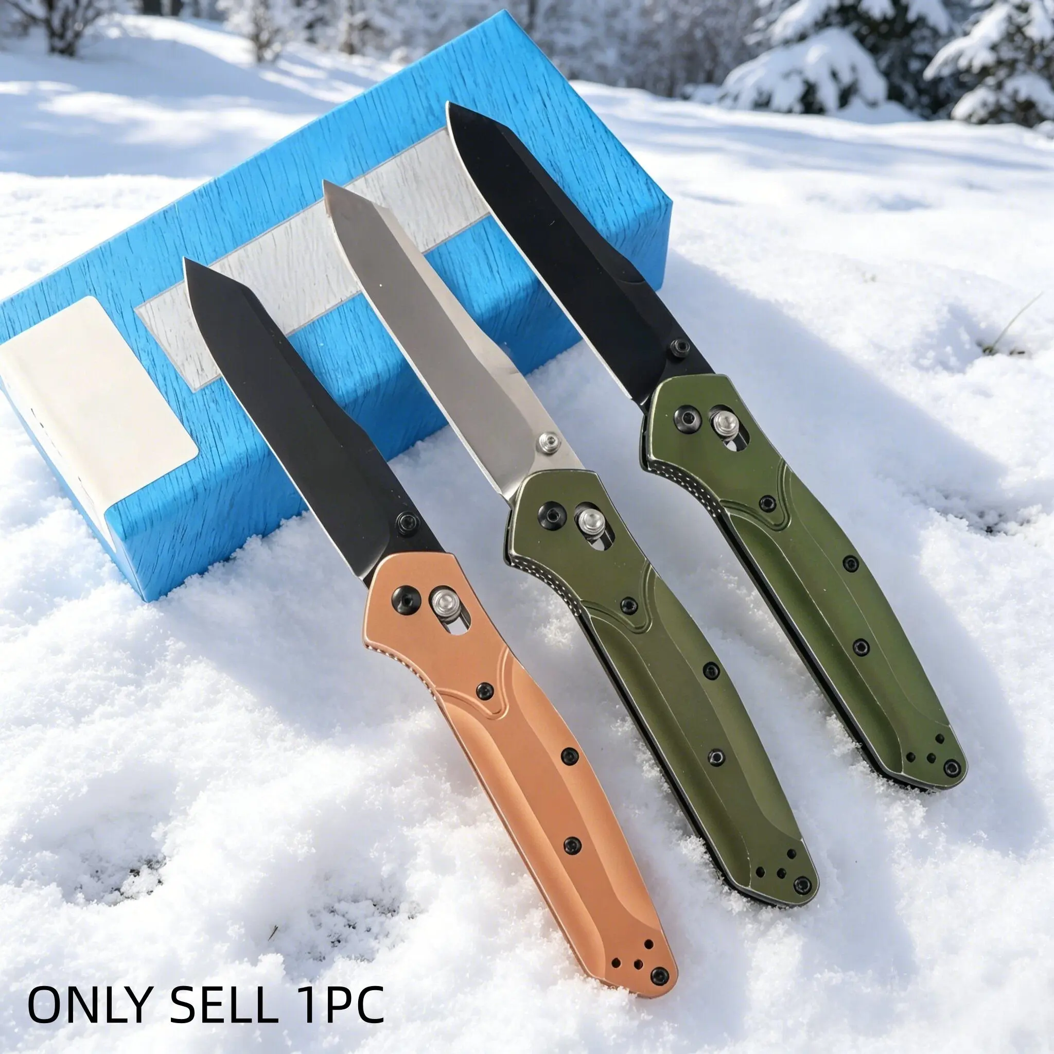 1pc 940 Folding Knife, Multi-Functional Pocket Knife, Multi Use Knives, Edc Tool, Kitchen Utility, Camping Hiking Fishing, Men's Gift, Stylish Design