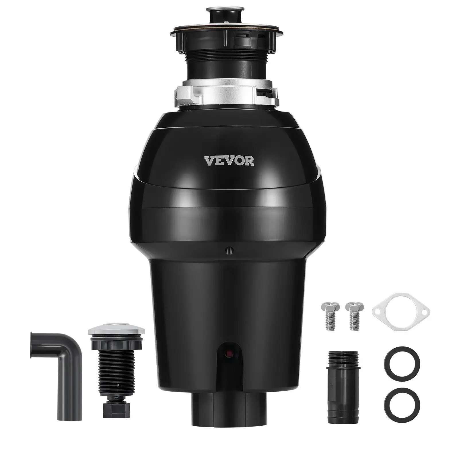 【DealsForYouDays】VEVOR Garbage Disposal, 1HP 3270RPM Continuous Feed Food Waste Disposer, EZ Connect Food Waste Grinding System with Sound Reduction, Power Cord Splash Guard for Kitchen Sinks