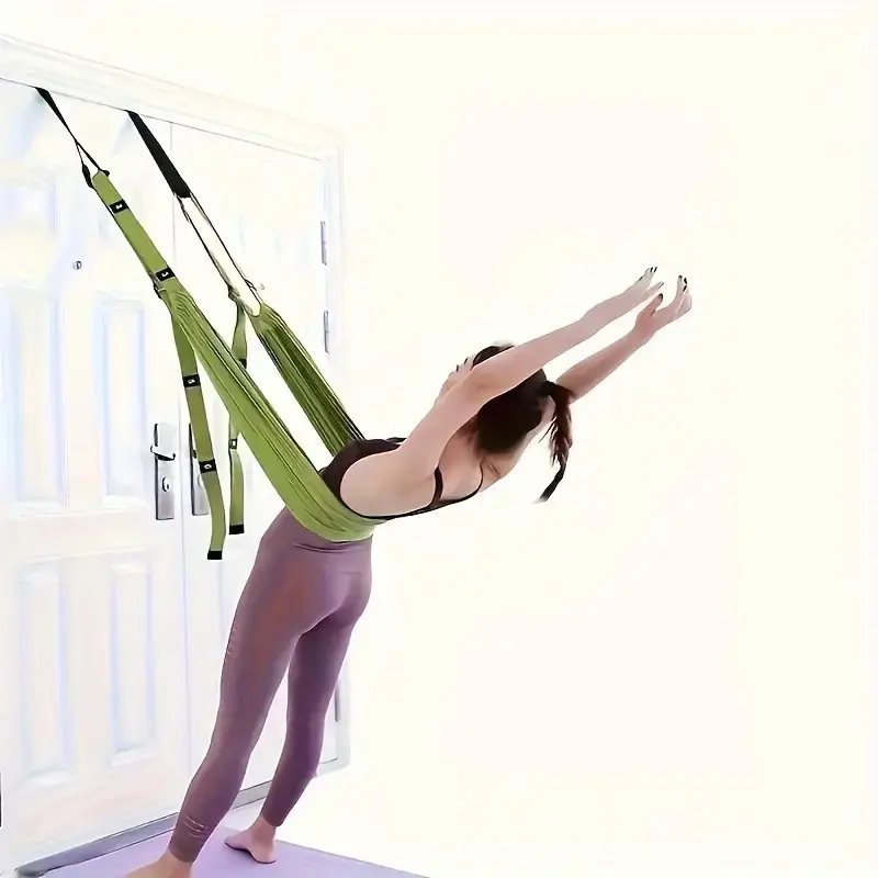 Home Yoga Rope for Inversion Training, Multi-Functional Air Yoga Hammock Strap, Stretch Strap for Ballet, Gymnastics, Pilates, Unisex Fitness Gear