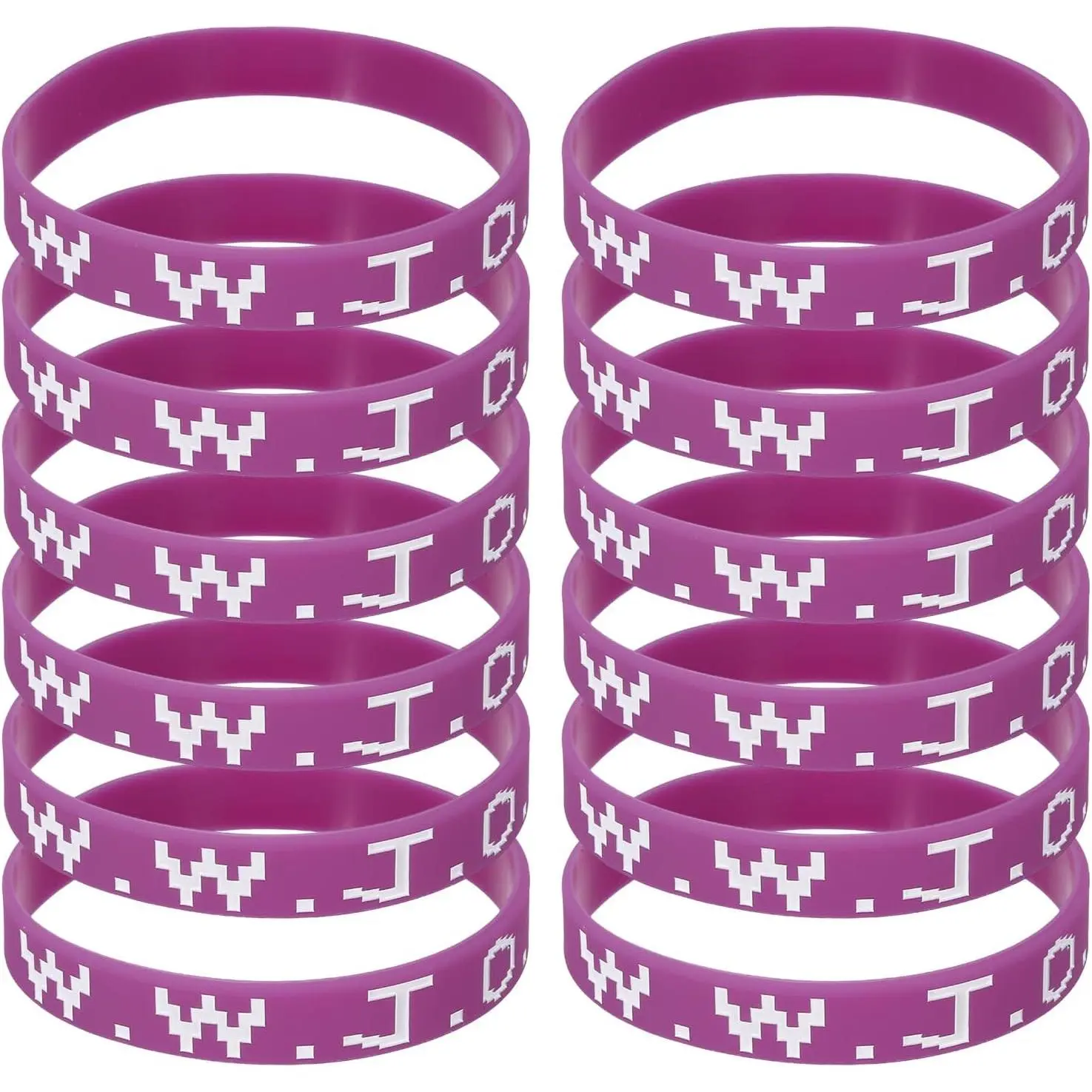 Unisex Soft Synthetic Rubber Wristbands - Personalized Fading Resistant Bracelets with Motivational Text for Fitness Workouts, Church Events