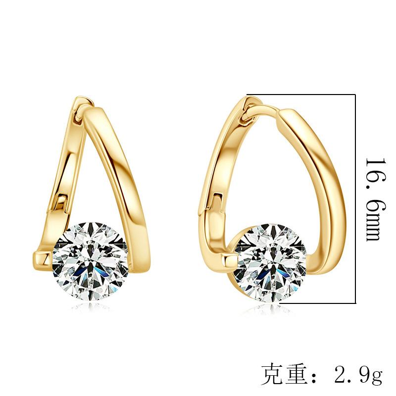 Ins-style accessories, light luxury, irregular diamond-studded high-end earrings, feminine, fashionable, and sophisticated