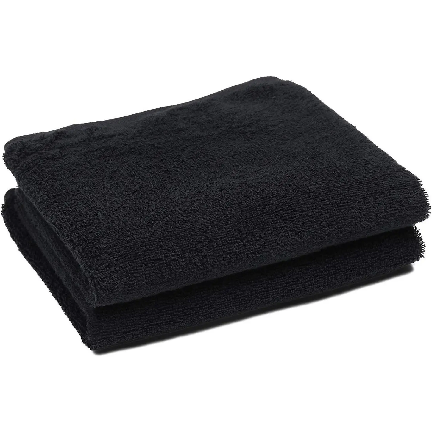 Men's Cotton Salon Towels (2-Pack, 16x27in) - Yarn, Fluffy, Stain Resistant Barber Hand Towel for Gym, Spa