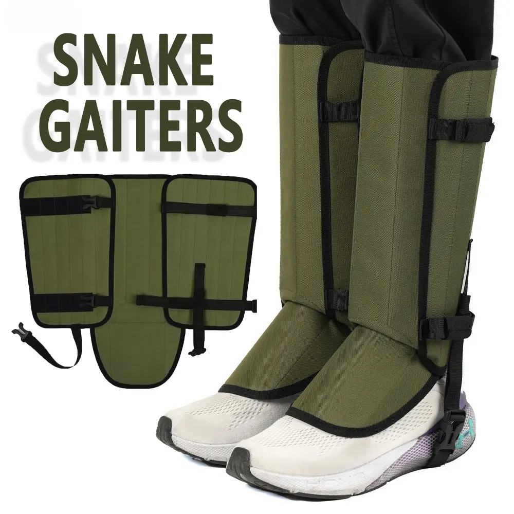 Outdoor Leg Gaiters Anti-Scratch Wear Resistant, Snowproof Leg Guards for Hiking Camping, Adjustable Boot Covers, Fashionable Leg Protectors
