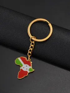 1pc African Map Keychain Woman Men Sierra Leone Nigeria Tunisia Morocco Sudan Burundi Congo Chad Rwanda Cote Dlvoire Keyring