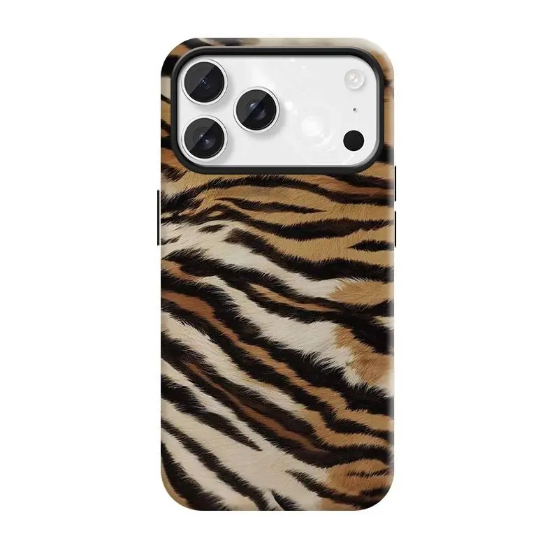 Tiger skin pattern, suitable for iPhone17 Pro Max, 17Pro, 16Pro, 15, 14, 13, 12. Beautiful phone case |     Shockproof protective case |     Smart phone case, a gift for girls.MFL24