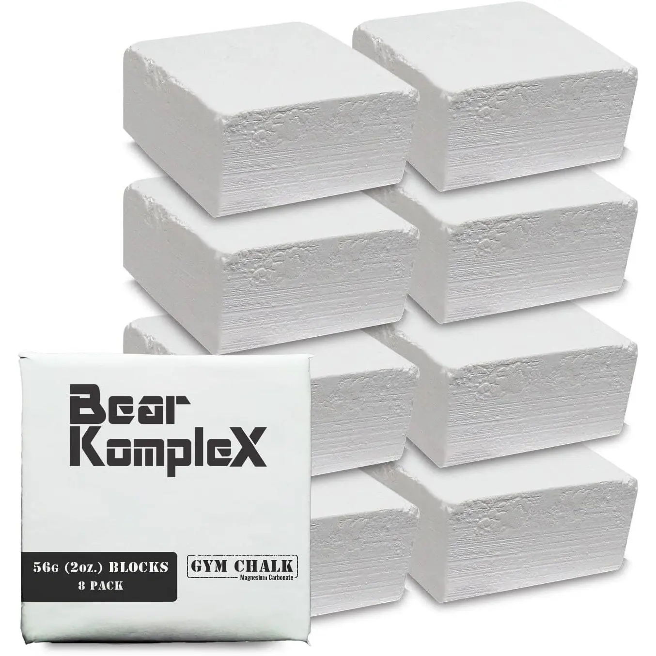 - Gym Chalk Blocks - Pure Magnesium Carbonate Chalk for Weightlifting, Rock Climbing, Gymnastics, and Workout - Non Slip Grip for Hands, No Blisters and Tears - (8 pcs, 56g)
