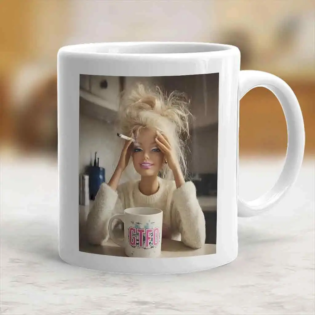 Funny Disgusted Doll Mugs | Hilarious Meme Coffee Cup For Daily Use