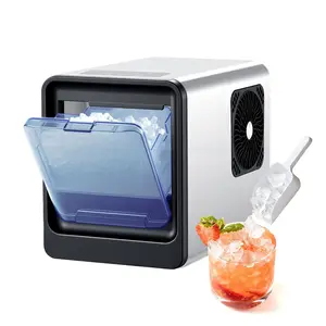 VEVOR Countertop Ice Maker, 33 lbs per Day, Self-Cleaning Portable Machine with Scoop, Drawer-Style Ice Access, Nugget Ice-Making Machine with Chewable Ices for Home, Kitchen, Office, Bar Party