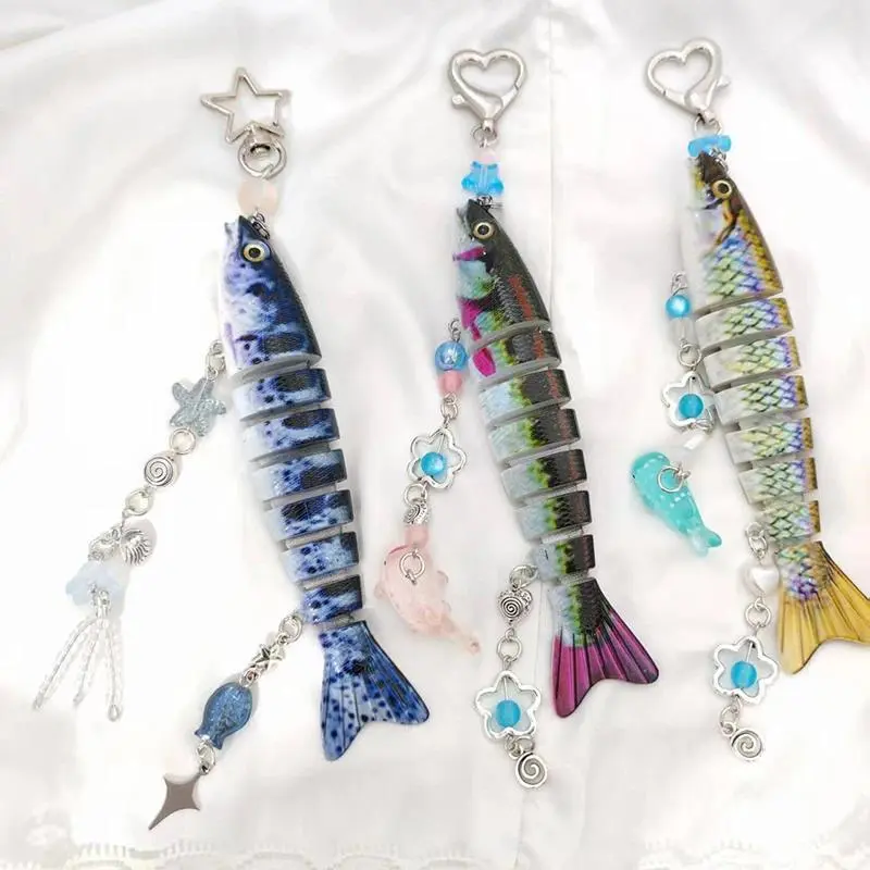 2026 new hot item Fashion Key Chains Fish Keychain Bag Charm Pandent Fashionable Gift For Fishing Enthusiasts
