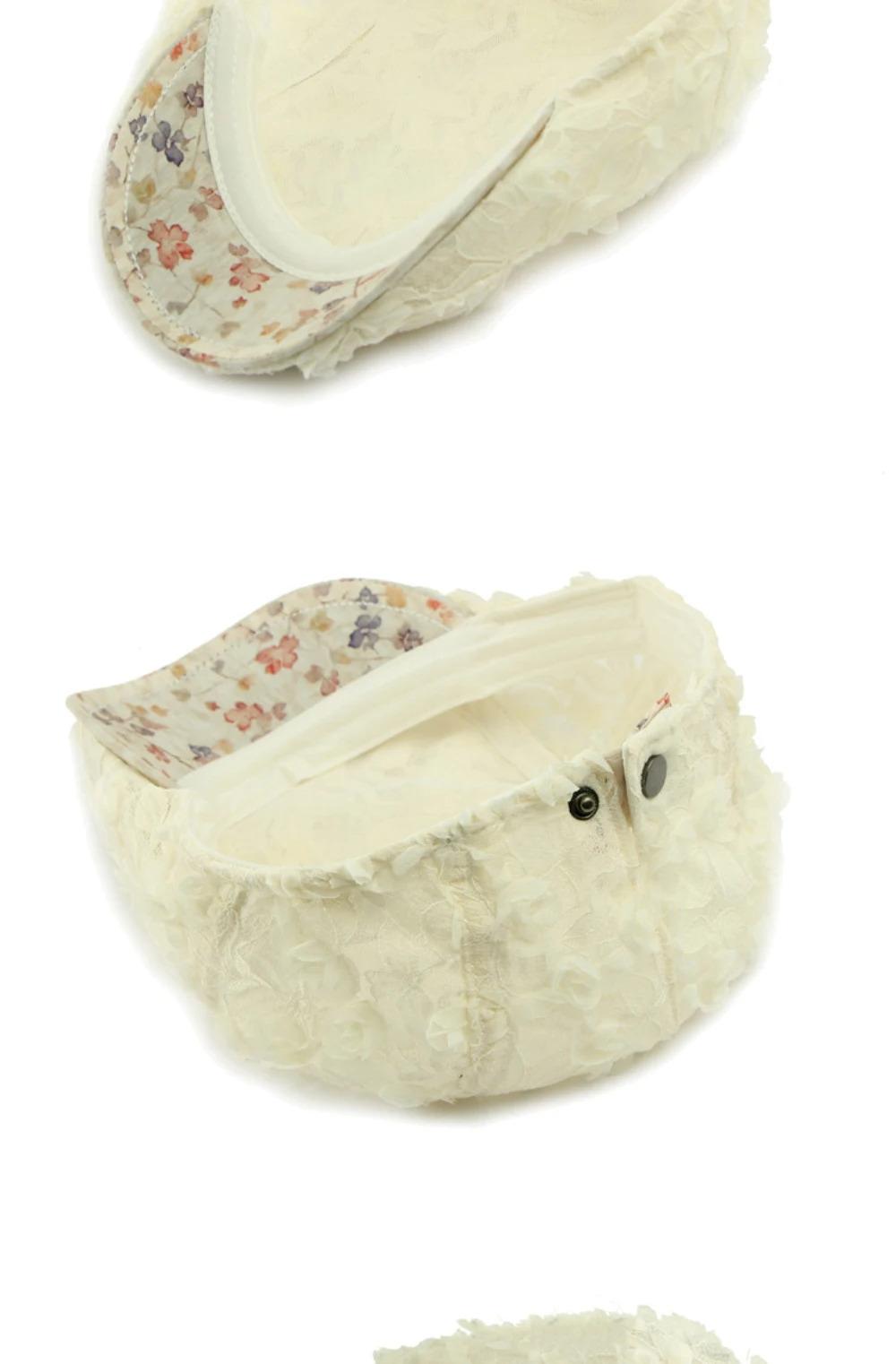 HT4784 Beret Cap Spring Summer Lace Mesh Cap Men Women Vintage Floral Artist Painter Beret Hat Male Female Ivy Flat Cap Berets