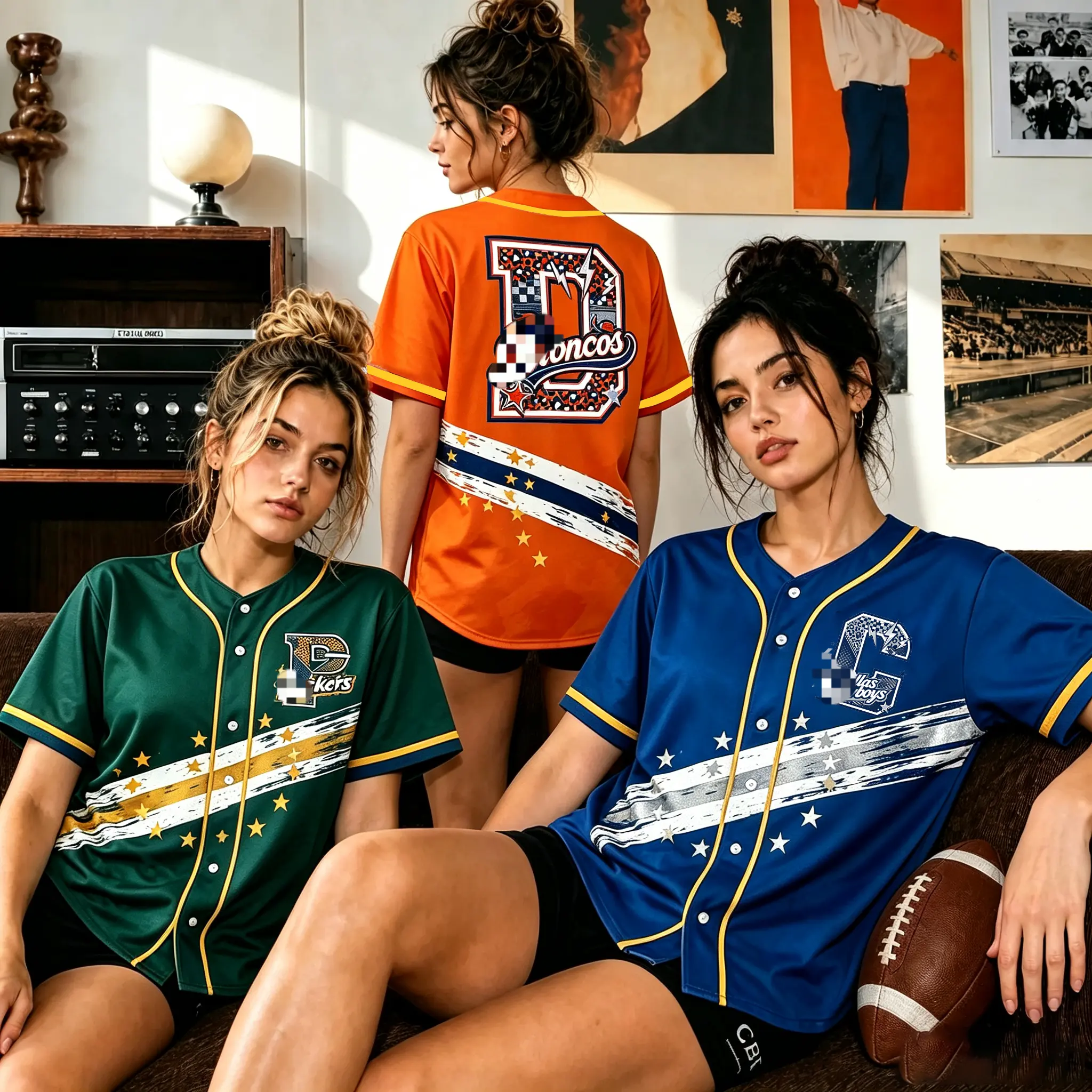 Vintage American Football Button Up Short Sleeve Baseball Jersey, Comfort Baseball Jersey, All Occasion For Football Supporters, Holiday Gift, Retro Game Day Tee # TikTokMadeMeBuyIt #   TikTokShop # FootballGift
