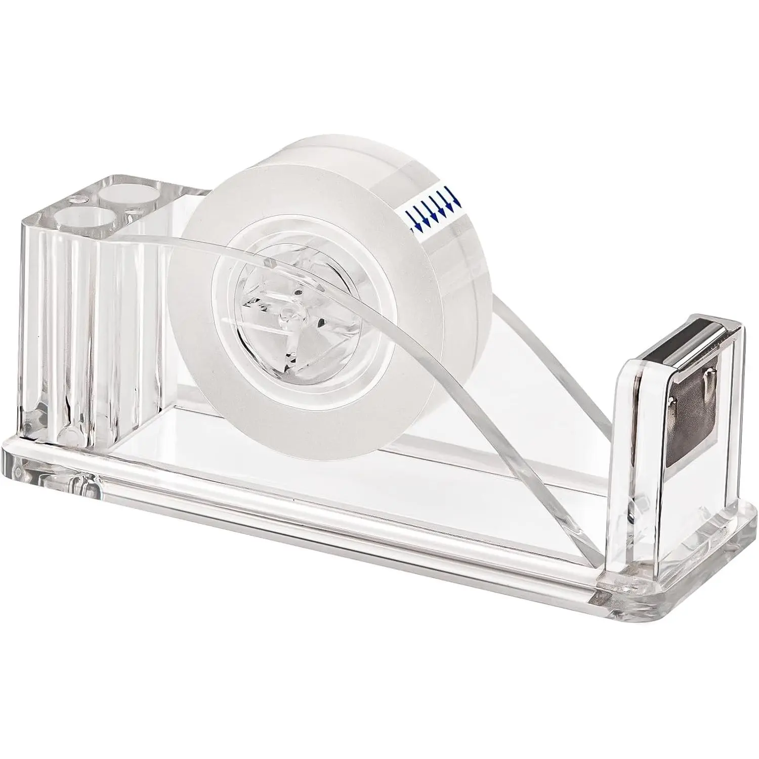 Transparent  Tape Dispenser, Non-Skid | Clear Tape Dispensers Bulk, Tape  Holder for Office, , School Use