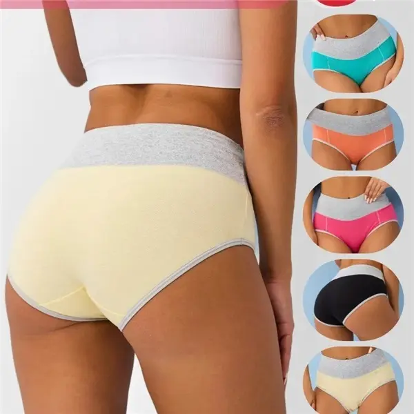 High Waisted Seamless Underwear for Women Breatheable Full coverage Briefs No Show Stretch Bikini Panties 5 Pack S-4XL Comfort Fabric Springtok