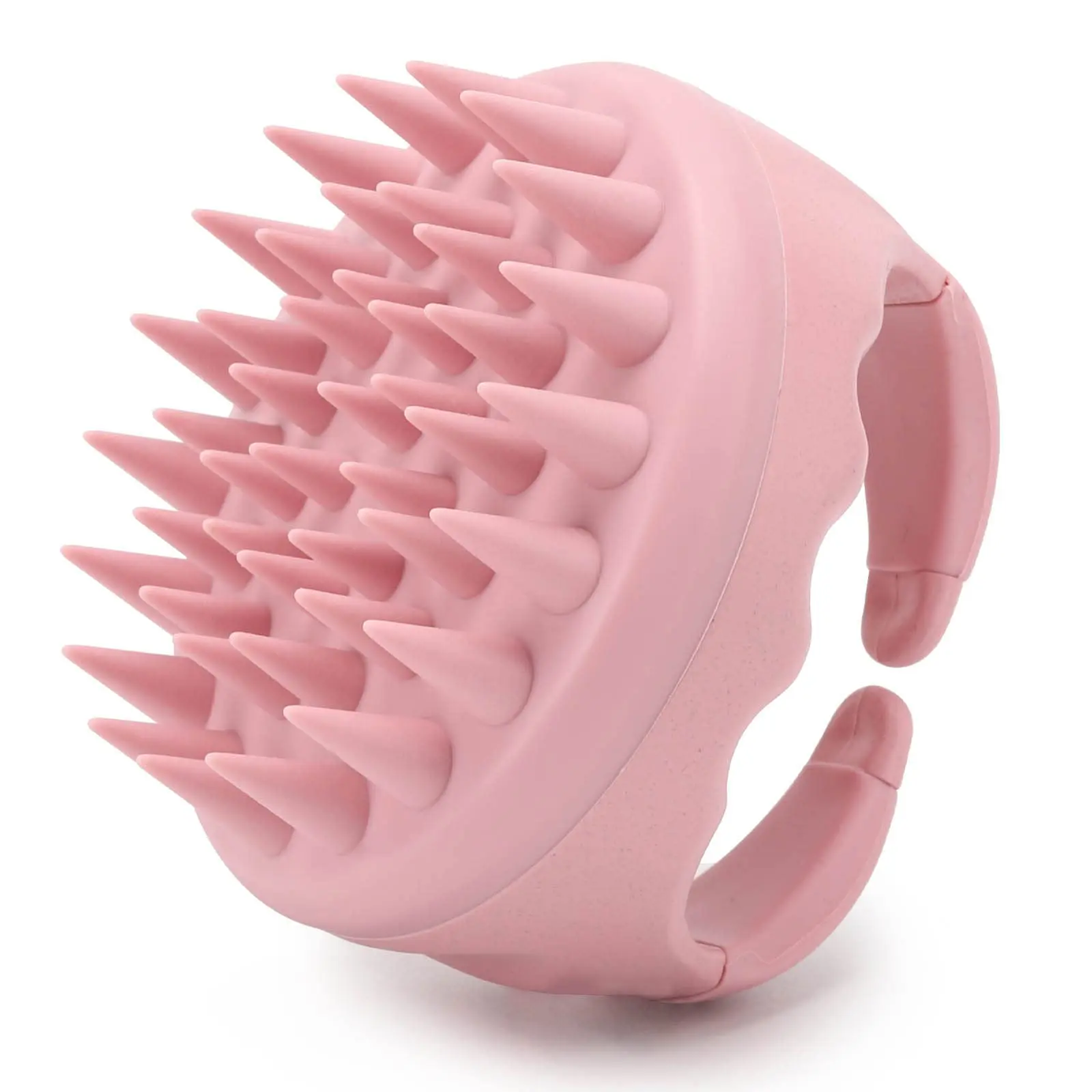 Silicone Scalp Massager Shampoo Brush, Flat-Head Hair Scrubber, Wet & Dry Use, Pain-Free Cleaning & Massage, Anti-Tangle, Ergonomic Grip, Bath Essentials