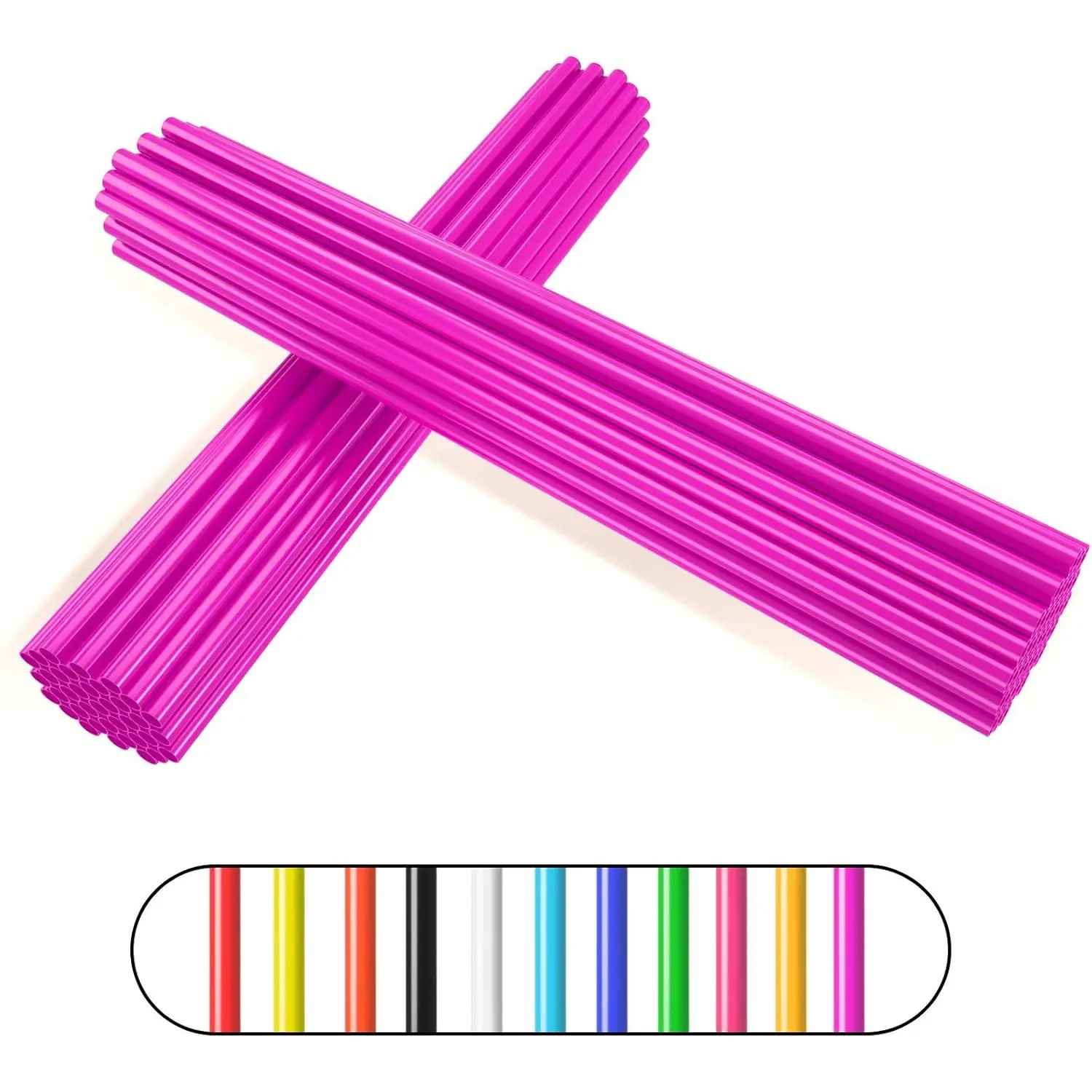72 PCS Purple Mixed Colors Spoke Skins - ABS Plastic Decorative Protective Trim Wraps with 11 Colors, Press-Fit Install, Protects Spokes for Mountain Bikes Wire Wheels, Children's Motorcycle Pit Dirt Bike Accessories