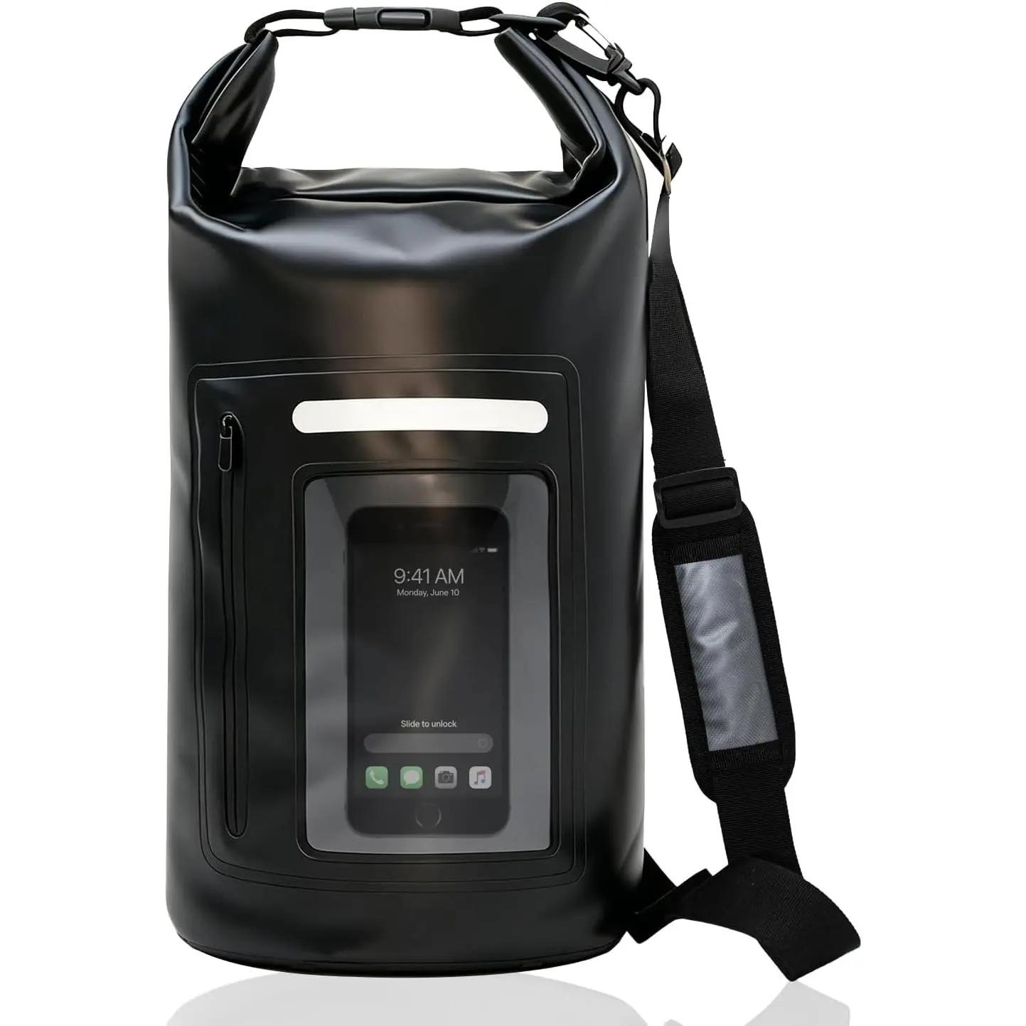 Large Faraday Bag (15 Liter),  Signal Blocking Bag | EMP & RFID Shielding • 420D  Nylon • Large Capacity • Roll Top Closure • Detachable Strap • Daily & Travel Use