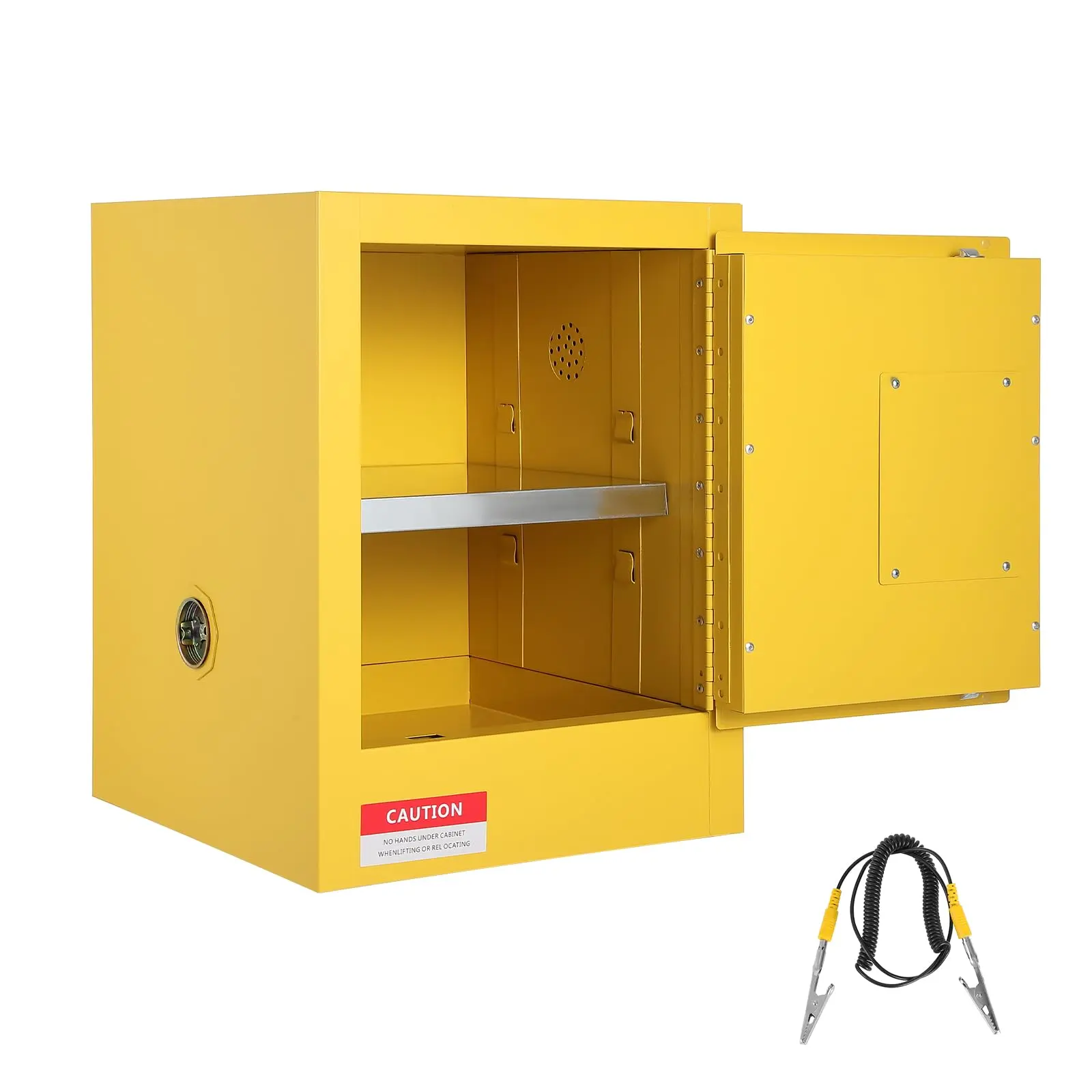 Garvee Cold-Rolled Steel Flammable Liquid Storage Cabinet with Auto Closing Door for Industrial Use, Hazardous Storage and Fire Resistant Safety Cabinet