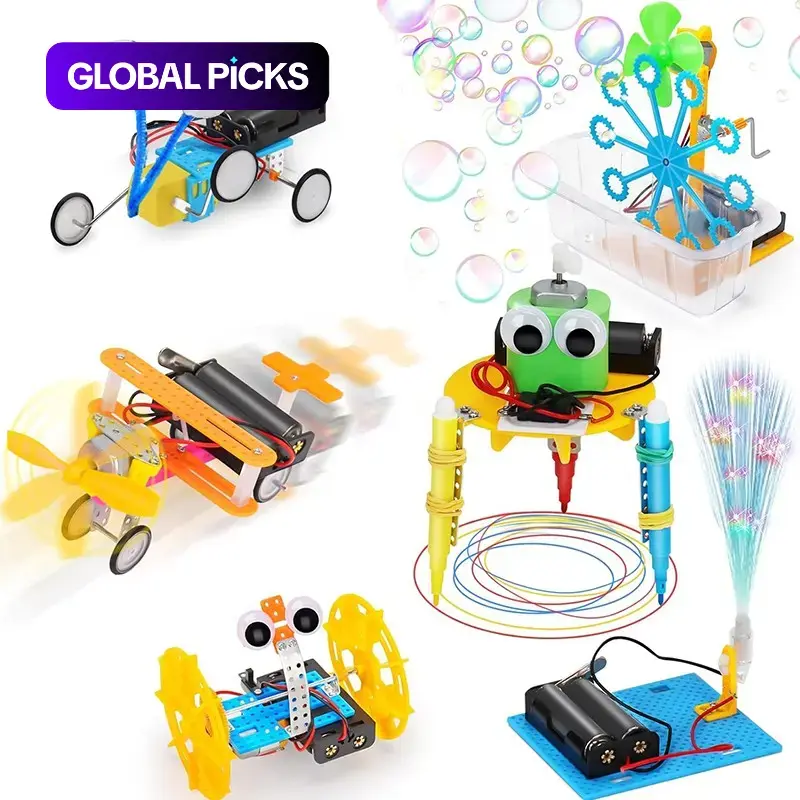 6-in-1 Robot Building Science Kit, Creative Building Set for Boys Girls, DIY Robotics Engineering Projects, Educational Toys, Birthday Christmas Gifts for Kids #GLOBAL PICKS
