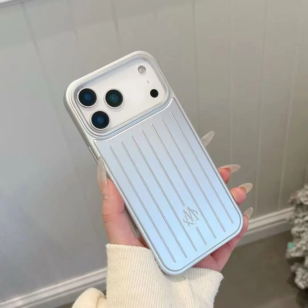 New Simple Solid Color Aluminum Phone Case Cover, Metal Hard Shell Anti-Drop, Shockproof, Waterproof and Dirt-Resistant, iPhone 17 16 15 14 13 12 11 Pro Max