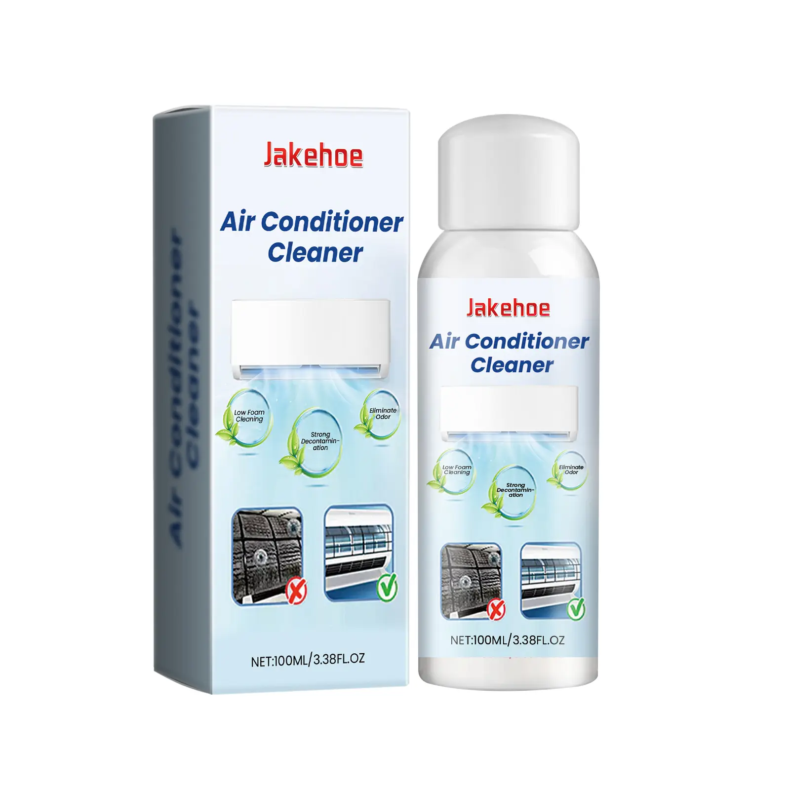 Foam AC Cleaner Spray - Nano-Pine Formula for AC Coil & Filter Maintenance, Quick Evaporation, Freshness-Boosting All-Purpose Home Cleaner for Indoor Units, Toilet, Glass
