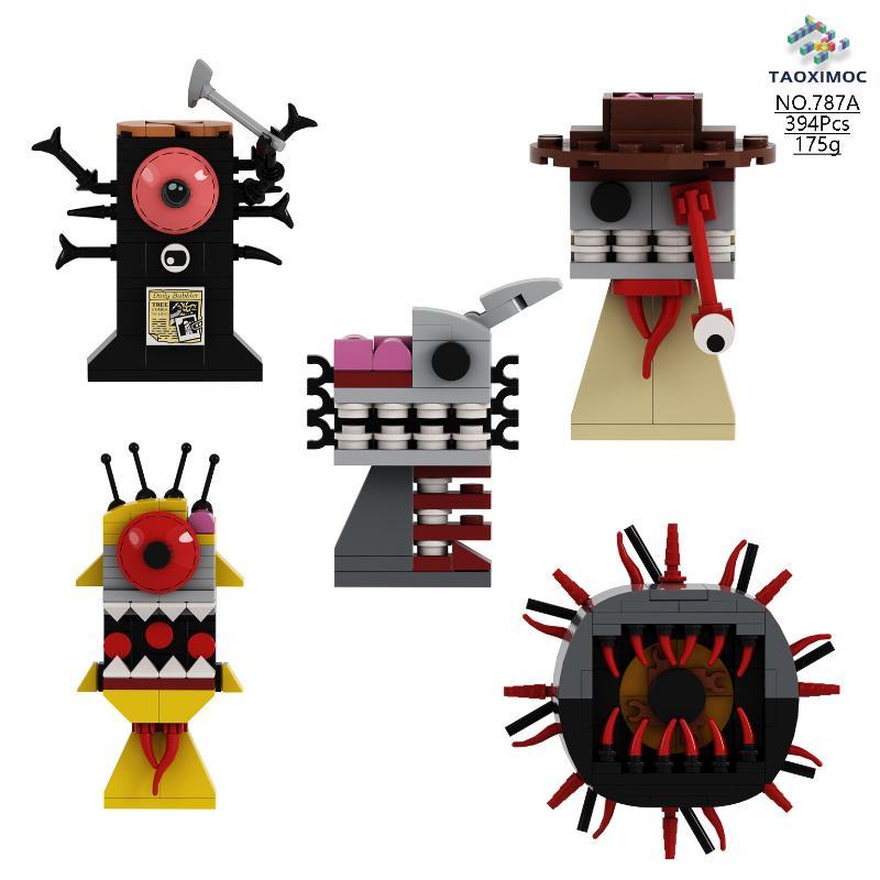 Sprunki Blocks Toys Sprunki Building Blocks Model Children's Educational Oren Wenda Building Block Toys for Kids Birthday Gift popular