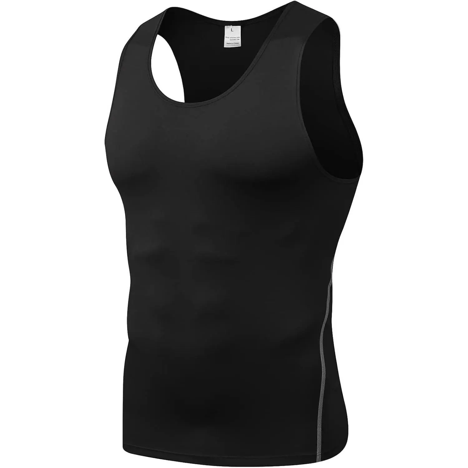 1 or 3 Pack Men's Compression Shirts Sleeveless Tank Top Dry Fit Athletic Workout Sports Running Base Layer Undershirt