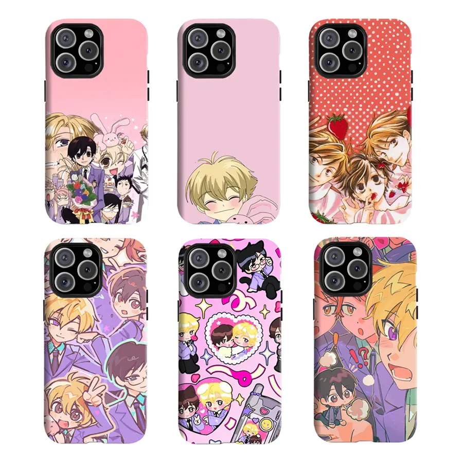Y-0uran High Sch00l Host Club Custom Anime Cellphone Case Shell - Strong Protection for iPhone 11 12 13 14 15 16 17 Pro Max,for Samsung S22 S23 S24 S25 Ultra, Ideal for Christmas, Thanksgiving Gifts