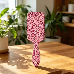Leopard Pattern Hair Brush, Massage Scalp Comb, Smooths Hair Without Pulling, Say Goodbye to Frizz, Single Item, Finishing Tool