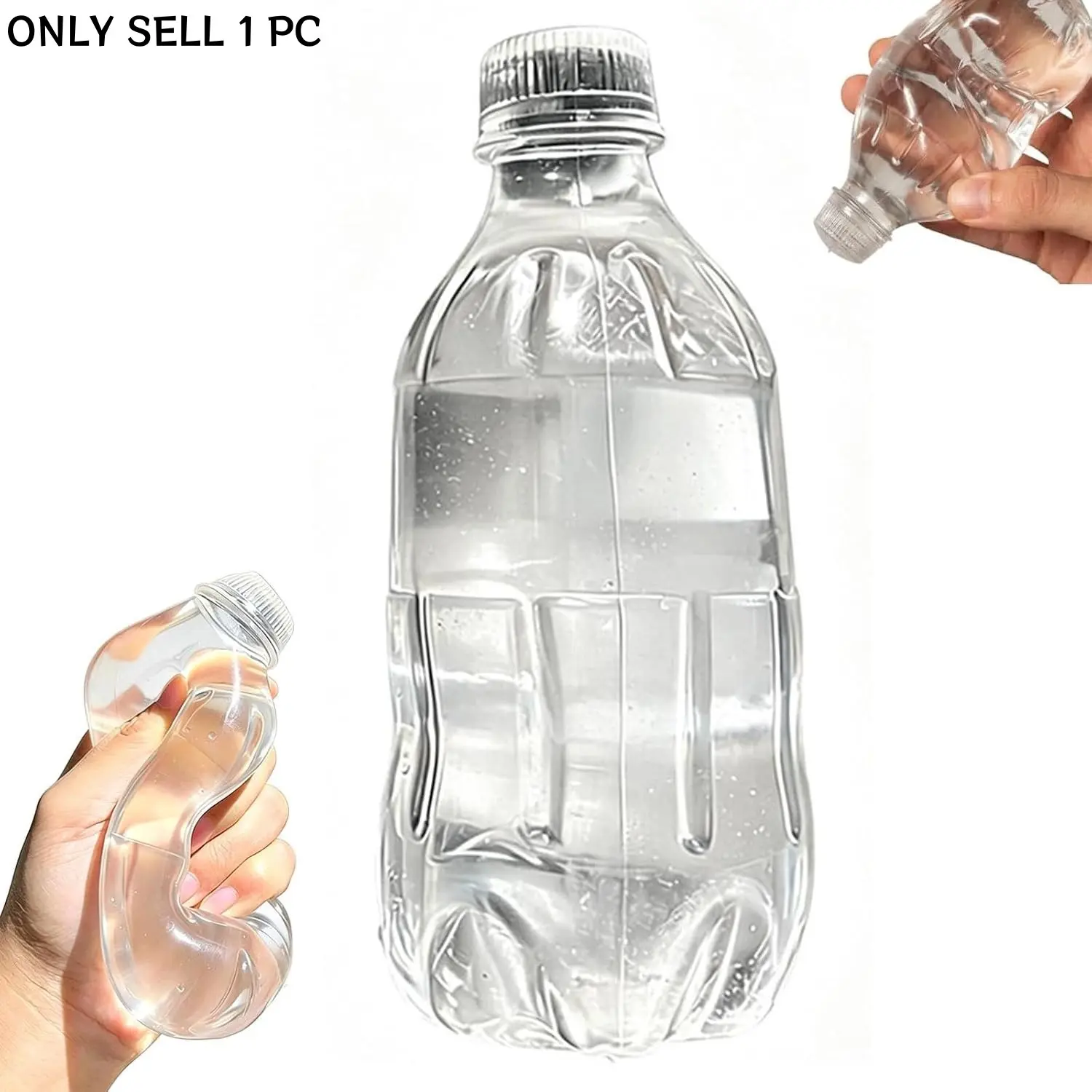 Mineral water bottle, squeeze and shape, slow rebound, decompression,  toy