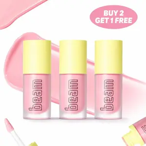 [Made by Mitchell] Beam Lip Gloss – MILKSHAKE 4 ME * 3pcs ,Glossy Hydrating Moisturizing Lip Shine, Soft & Plump Looking Lips