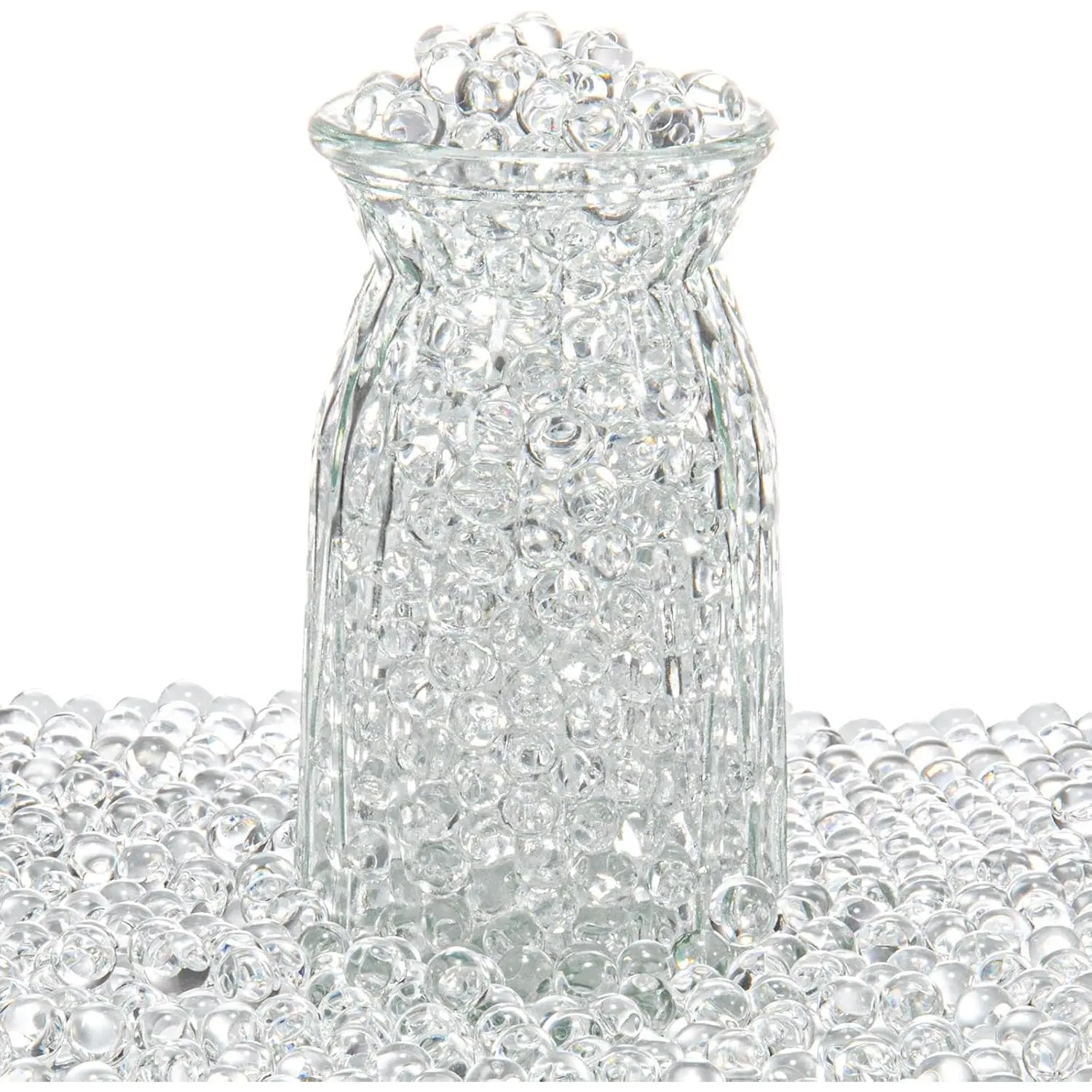 60,000 Count Clear Water Gel Jelly Beads Clear Water Beads, Vase Fillers for CenterCount, Floating Candle Making, Christmas New Year Decoration Floral Arrangement