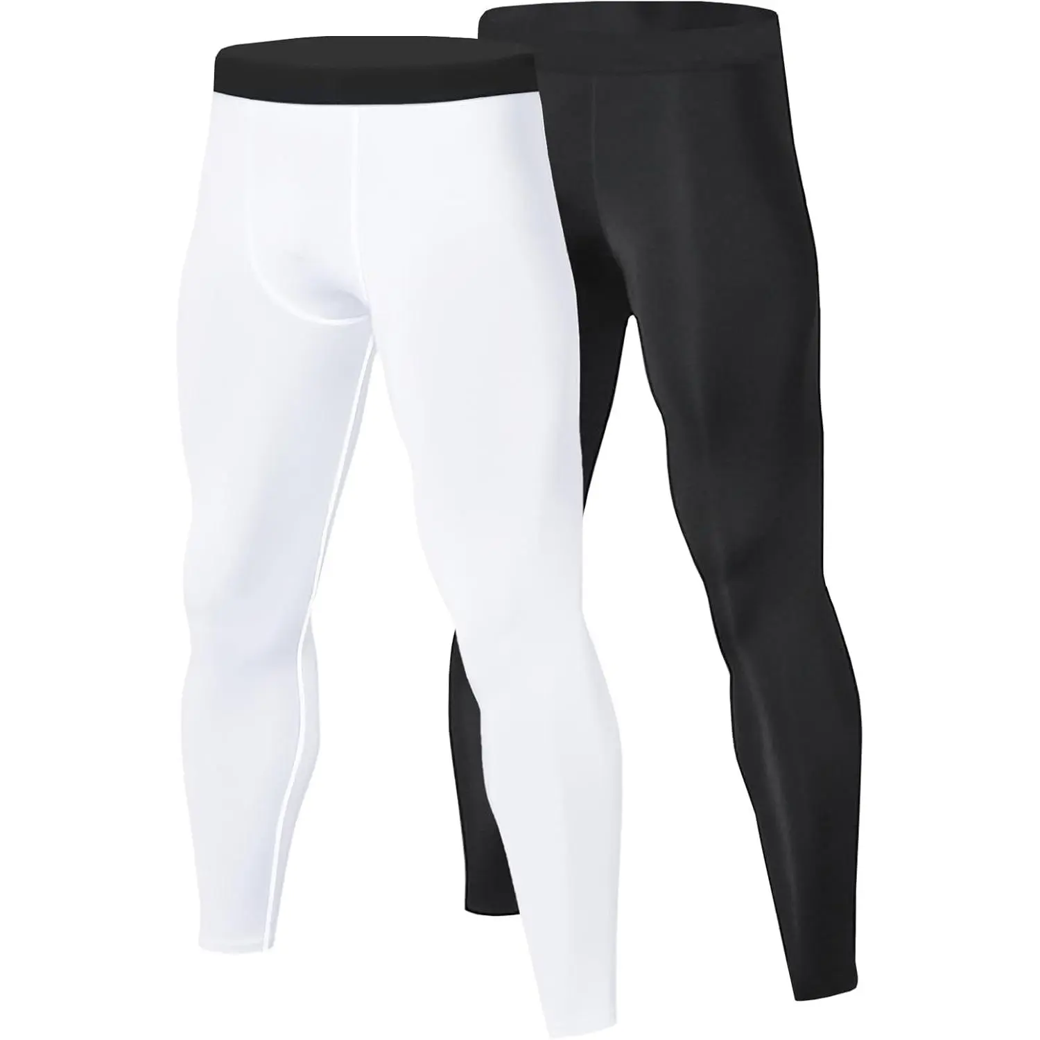 Men’s Compression Pants Athletic Running Leggings Workout Tights Quick Dry Base Layer Basketball Sports Underpants